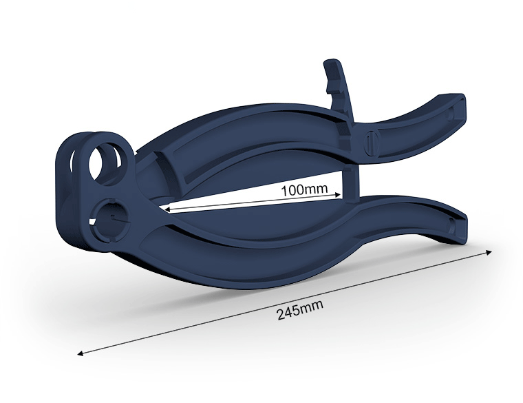 Pinza di chiusura gripper pom100fd blu